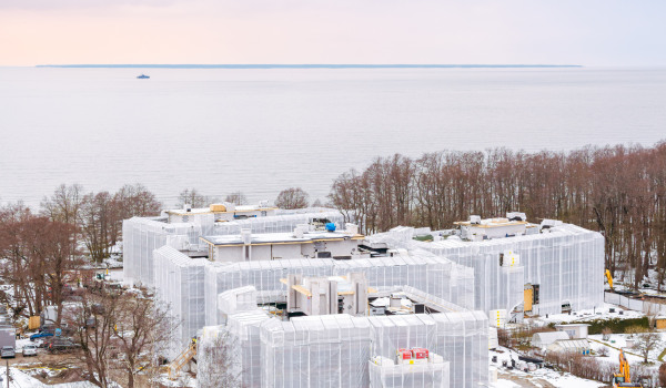 Gallery: The new buildings – closest to the sea in Estonia – have reached their full height and will be finished in the autumn