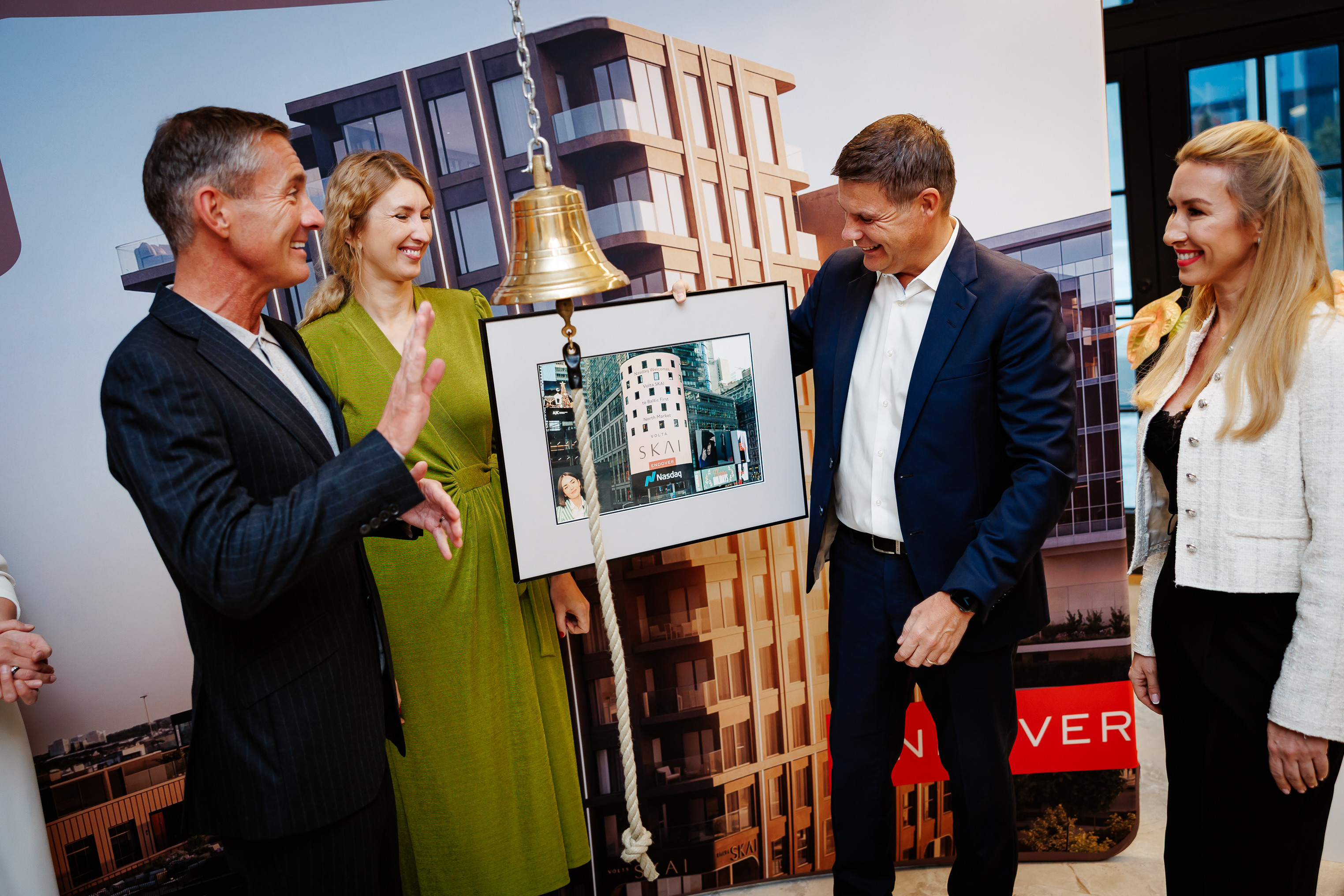 Endover subsidiary Volta SKAI rang the Nasdaq opening bell